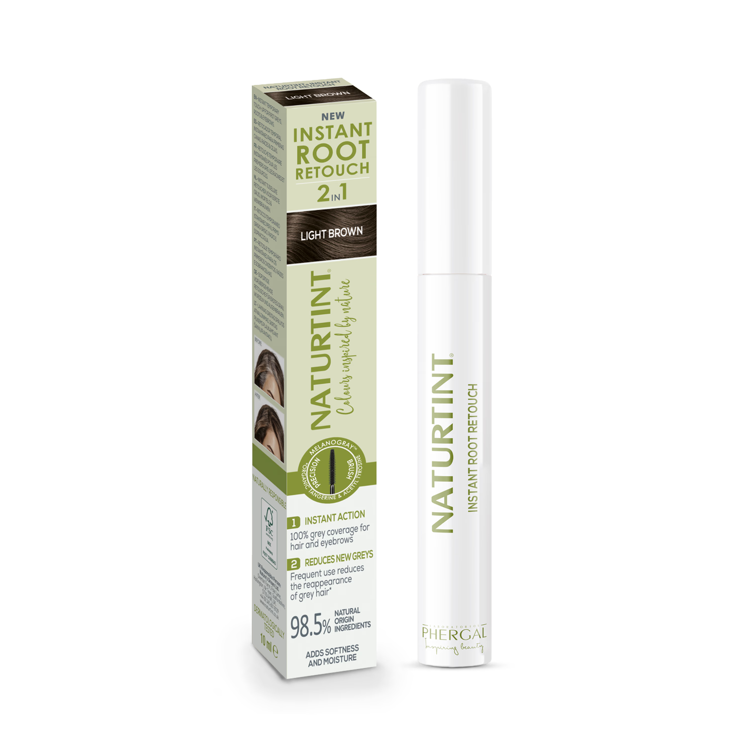 Naturtint root retouch Light Brown 10ml - British product