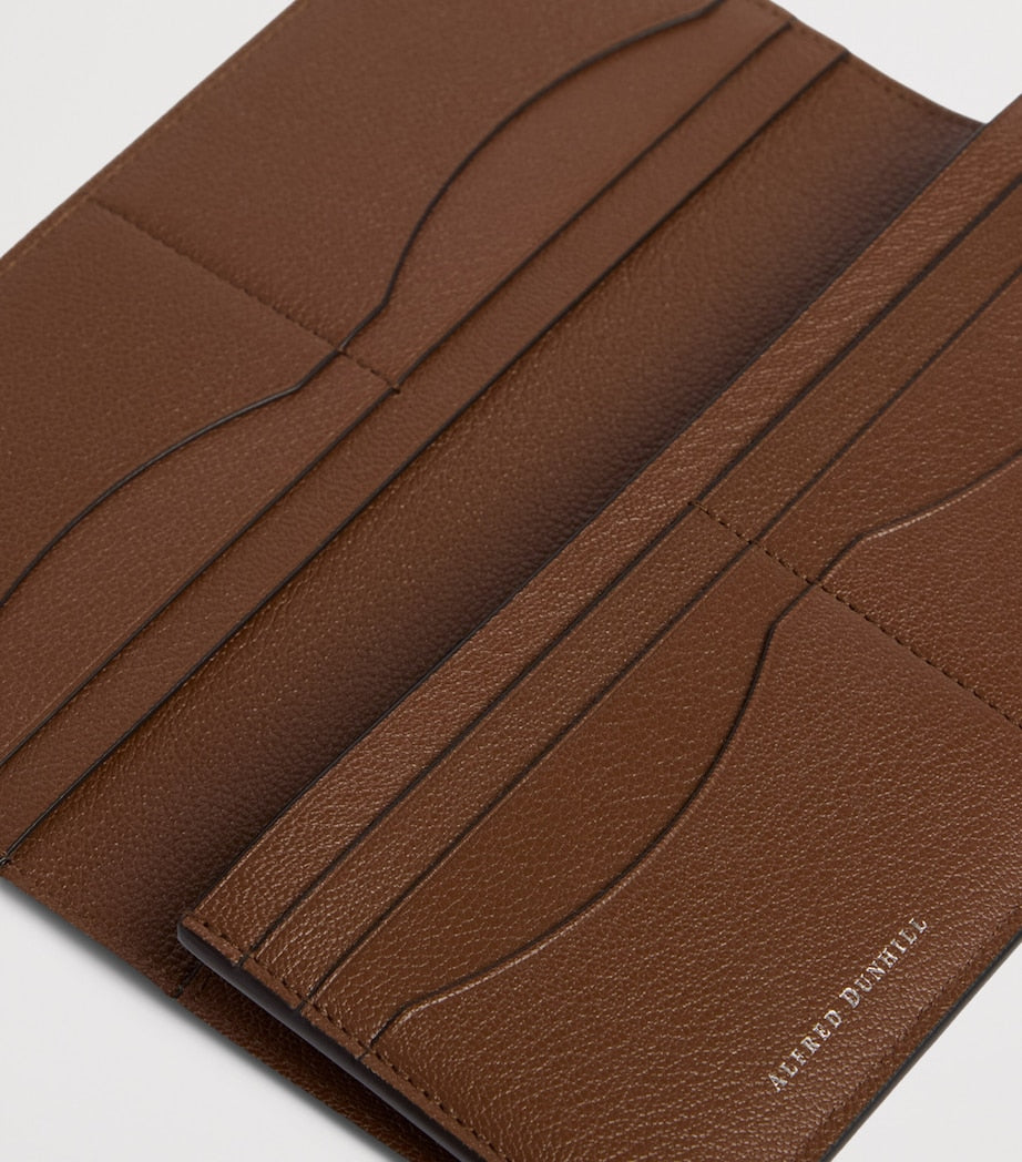 Dunhill Long Capra leather Alfred wallet (British brand)