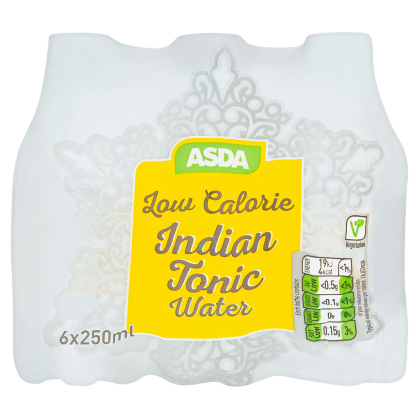 ASDA Diet Indian Tonic Water Bottles Adult Soft Drinks & Mixers ASDA   