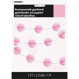 Pink Honeycomb Ball Garland 7ft Miscellaneous M&S   