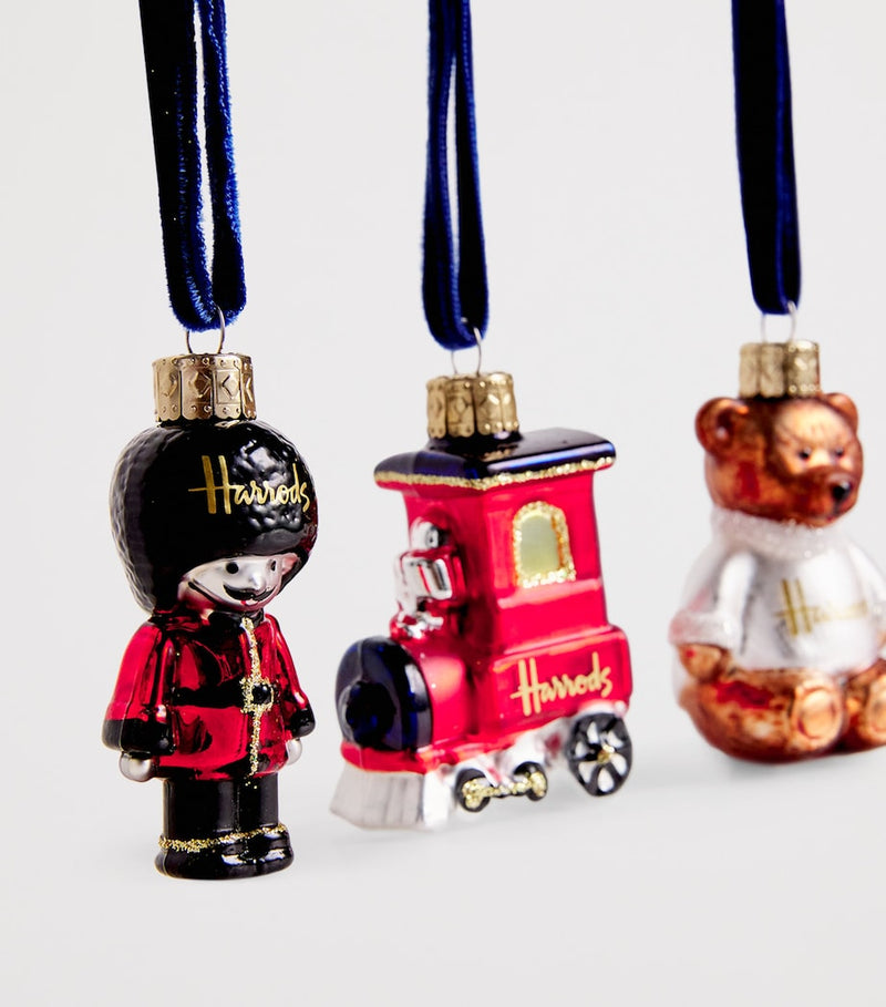 Harrods mini London tree decorations set of 6, UK version