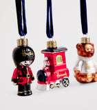 Harrods mini London tree decorations set of 6, UK version