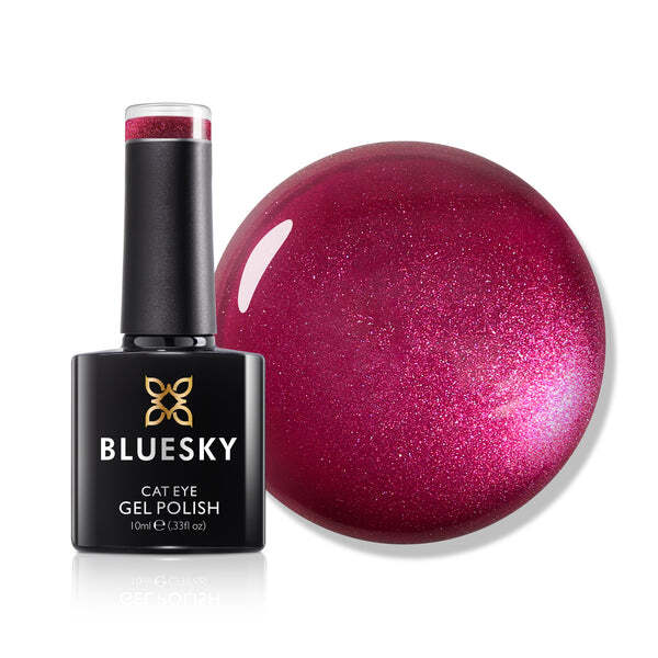 Bluesky cat eye gel polish Fiery Fuchsia 10ml - British product