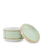 GINORI 1735 porcelain sugar pot Verde 10cm, UK version