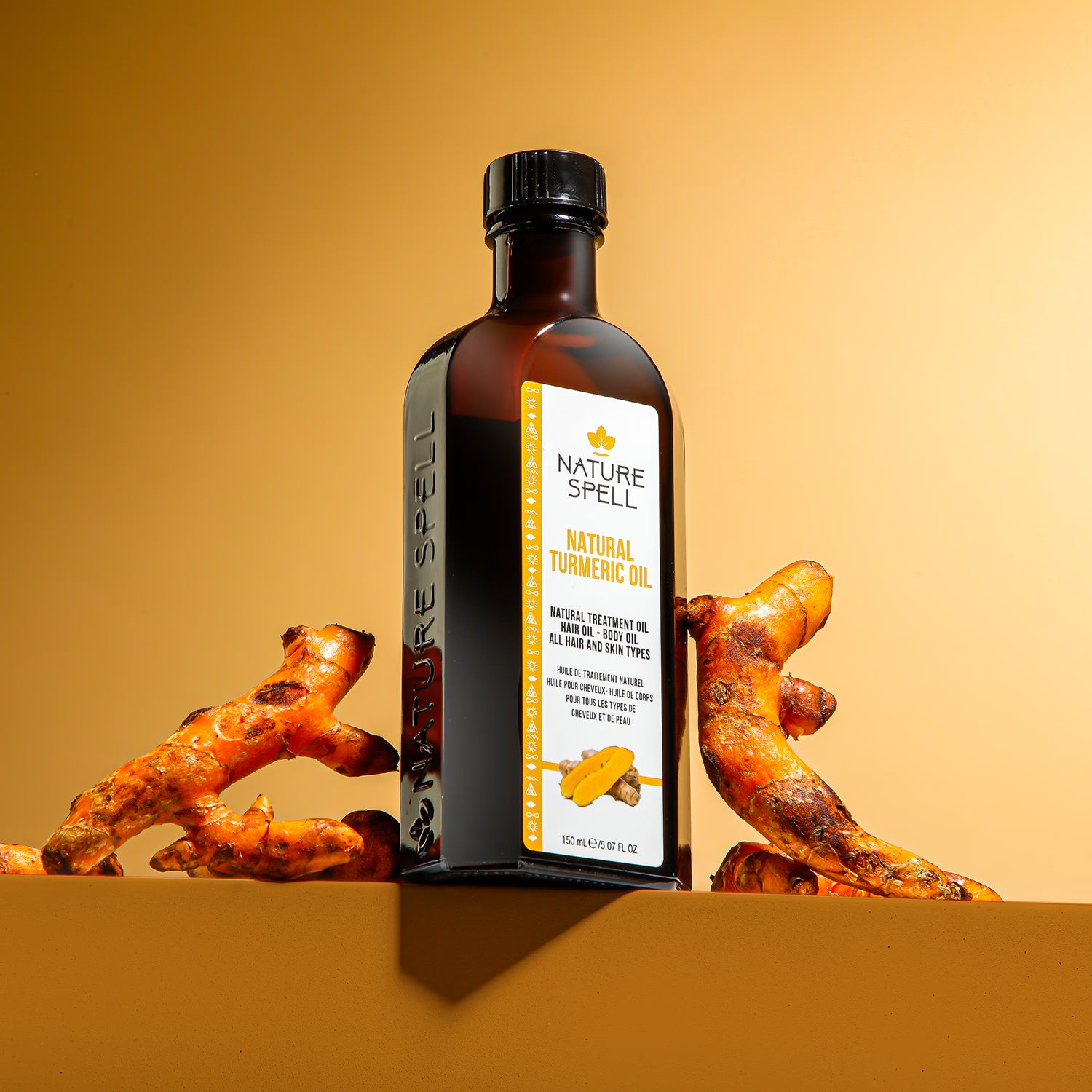 Nature Spell Hair & Body Oil Turmeric 150ml, imported from the UK