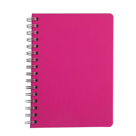 Sainsbury's Home Wiro Notebook Pink A5 GOODS Sainsburys   