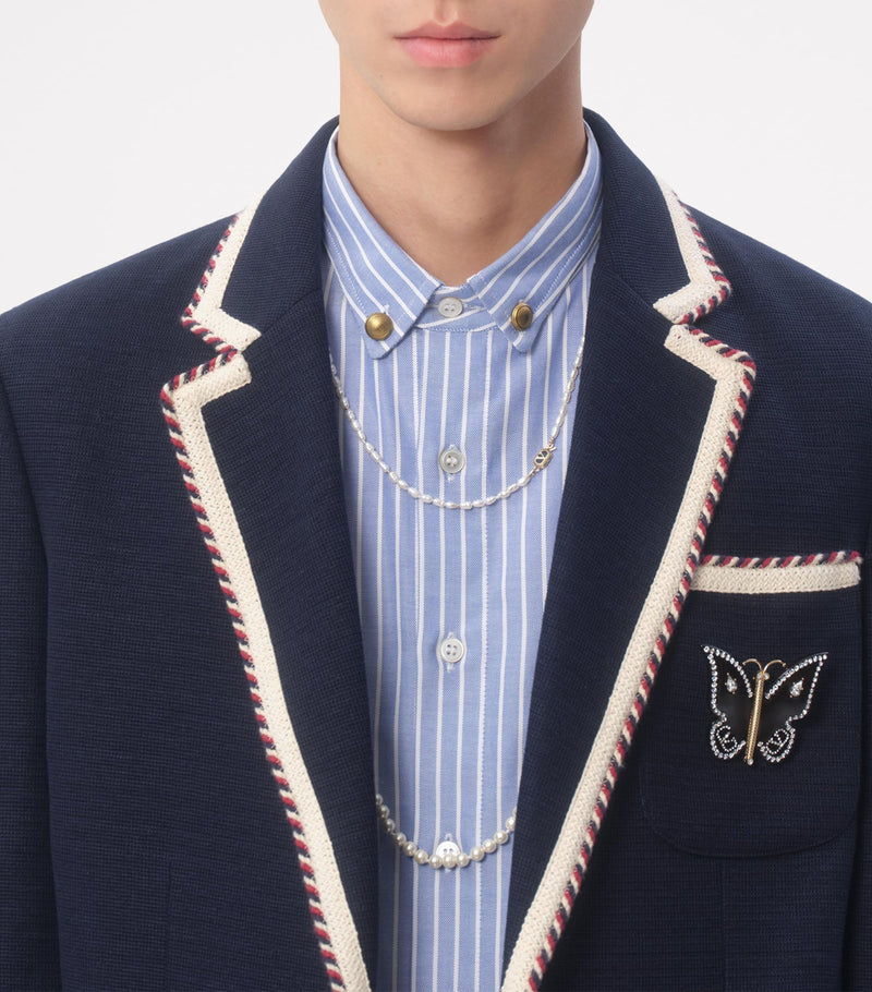 Valentino Garavani trim-detail blazer (British brand)