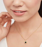 Bvlgari Bvlgari onyx necklace 18kt yellow gold - British product