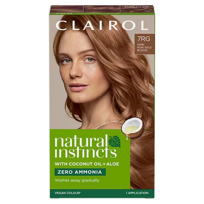 Superdrug Clairol Natural Instincts Semi-Permanent Hair Dye 7RG Dark Gold Blonde- Buy online at McGrocer