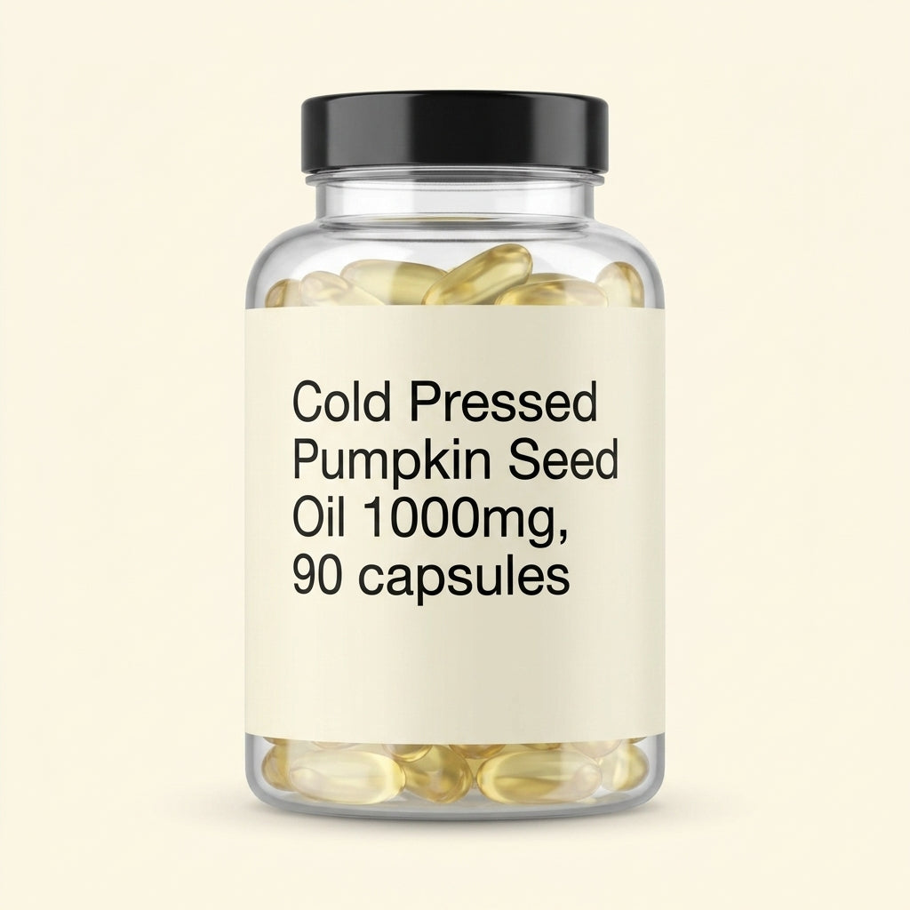 Holland & Barrett pumpkin seed oil capsules 1000mg 90 capsules - British product