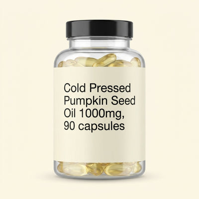 Holland & Barrett Holland & Barrett Cold Pressed Pumpkin Seed Oil 1000mg 90 Capsules- Buy online at McGrocer