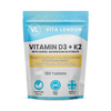 Vitamin D3 K2 supplement 4000IU 180 tablets - British product