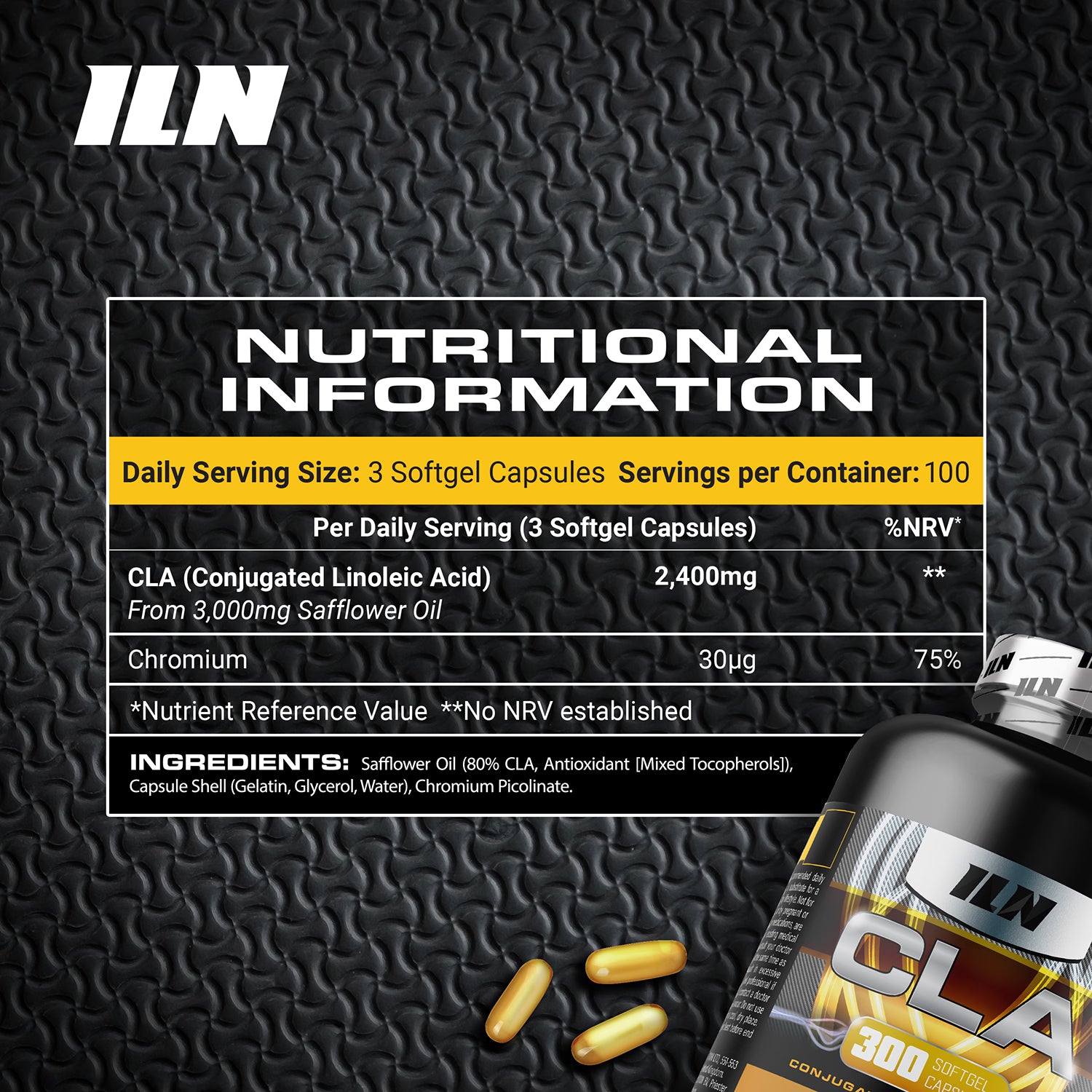 CLA Softgels 3000mg 300 softgels - British product