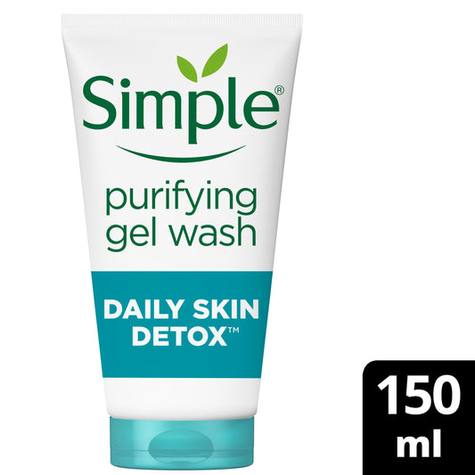 Simple Facial Wash Daily Skin Detox Purifying Cleanser for Oily & Blemish Prone Skin 150ml GOODS Sainsburys   