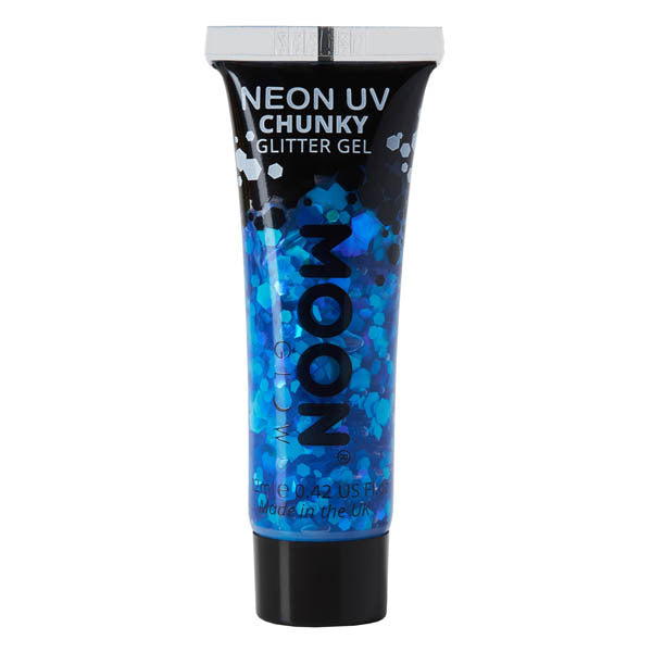 Moon Glow neon UV glitter gel blue imported from the UK