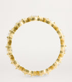 Jade Trau eternity ring large yellow gold diamond - British product