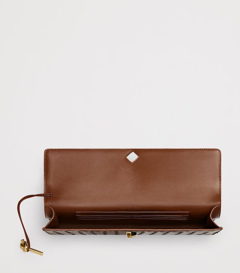 Bottega Veneta Andiamo leather clutch bag - British product