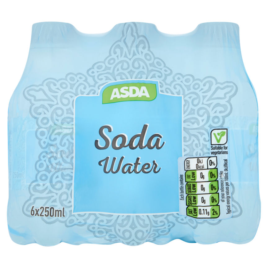 ASDA Soda Water Bottles Adult Soft Drinks & Mixers ASDA   