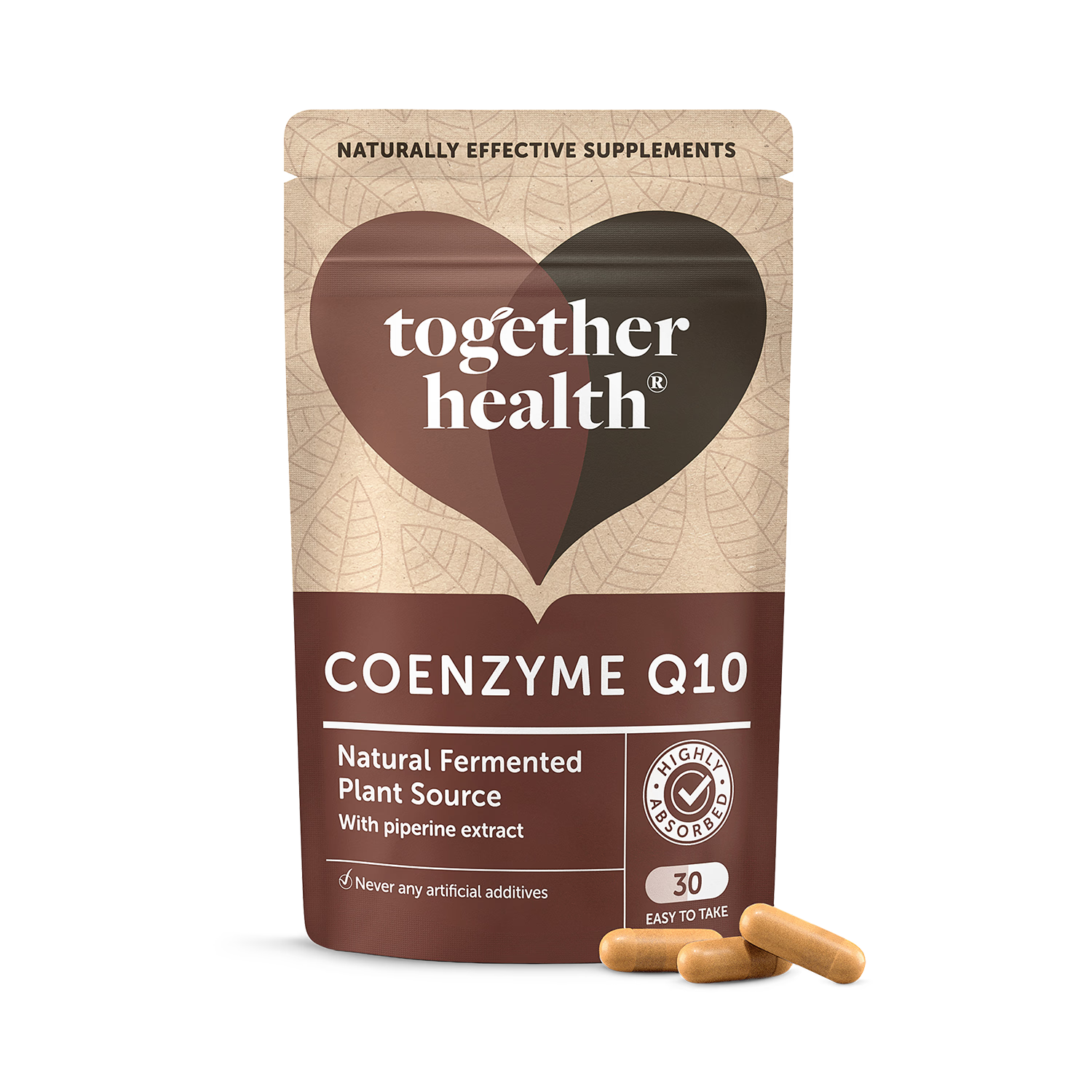 Naturally fermented CoQ10 supplement 30 capsules, imported from the UK