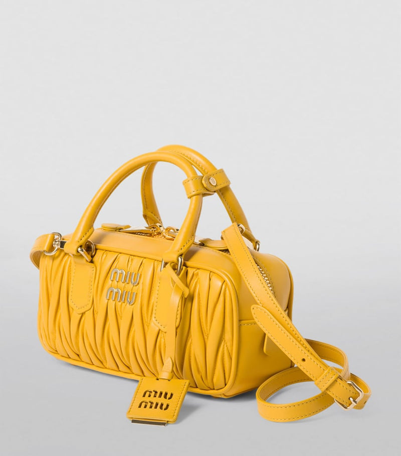 Miu Miu Arcadie Matelassé leather handbag - British product