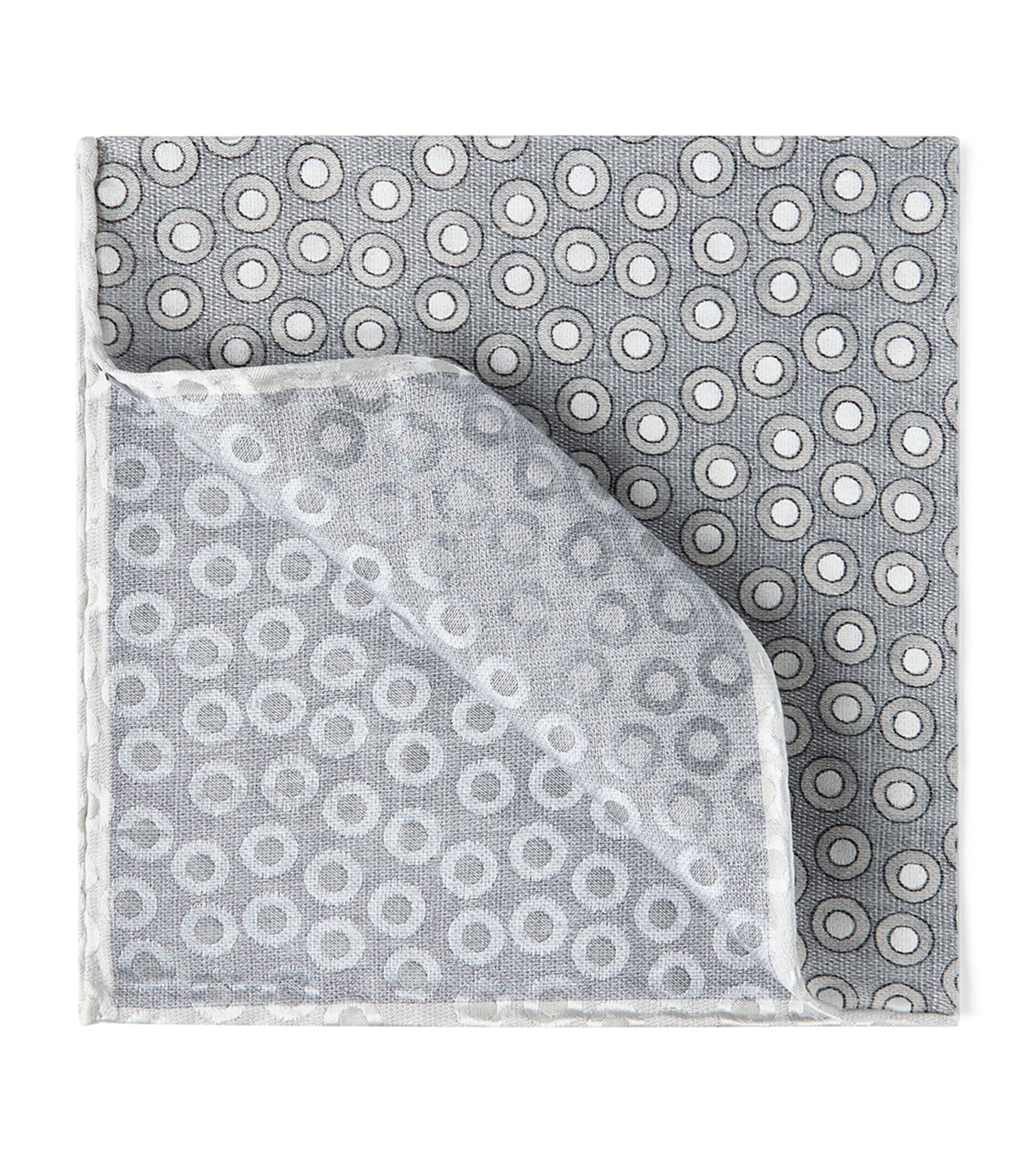 Silk Polka-Dot Pocket Square