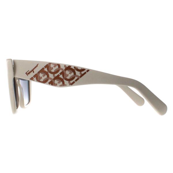Salvatore Ferragamo women's sunglasses beige gradient, UK version
