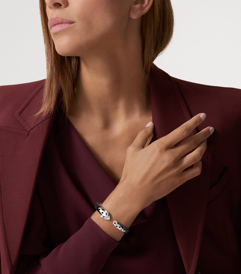 Cartier Panthère white gold bracelet tsavorite garnet onyx - British product