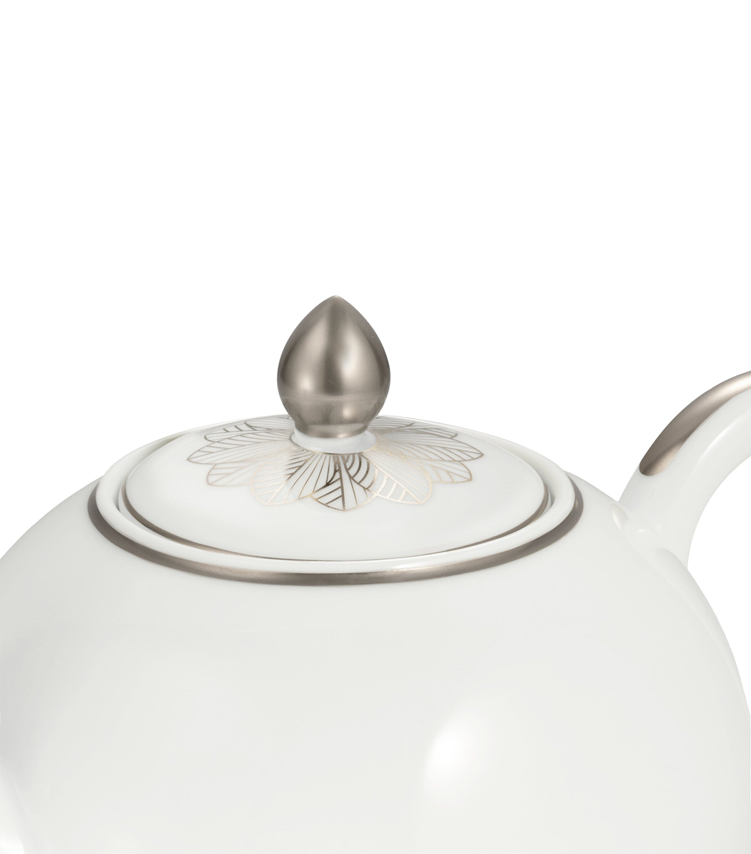Christofle porcelain Malmaison teapot 1.5L - British product