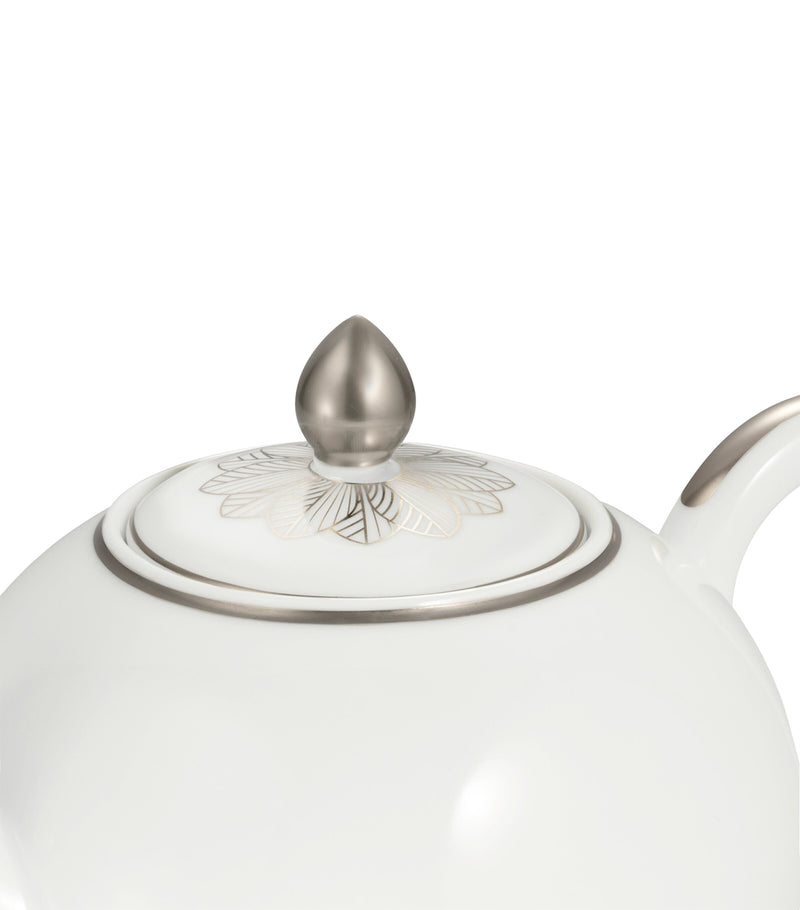 Christofle porcelain Malmaison teapot 1.5L - British product