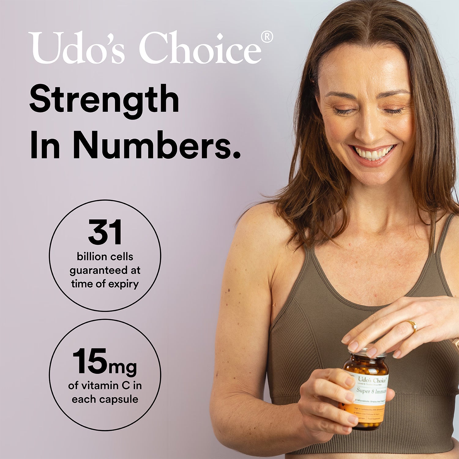 Udo's Choice Super 8 Immune probiotic 90 capsules, UK version