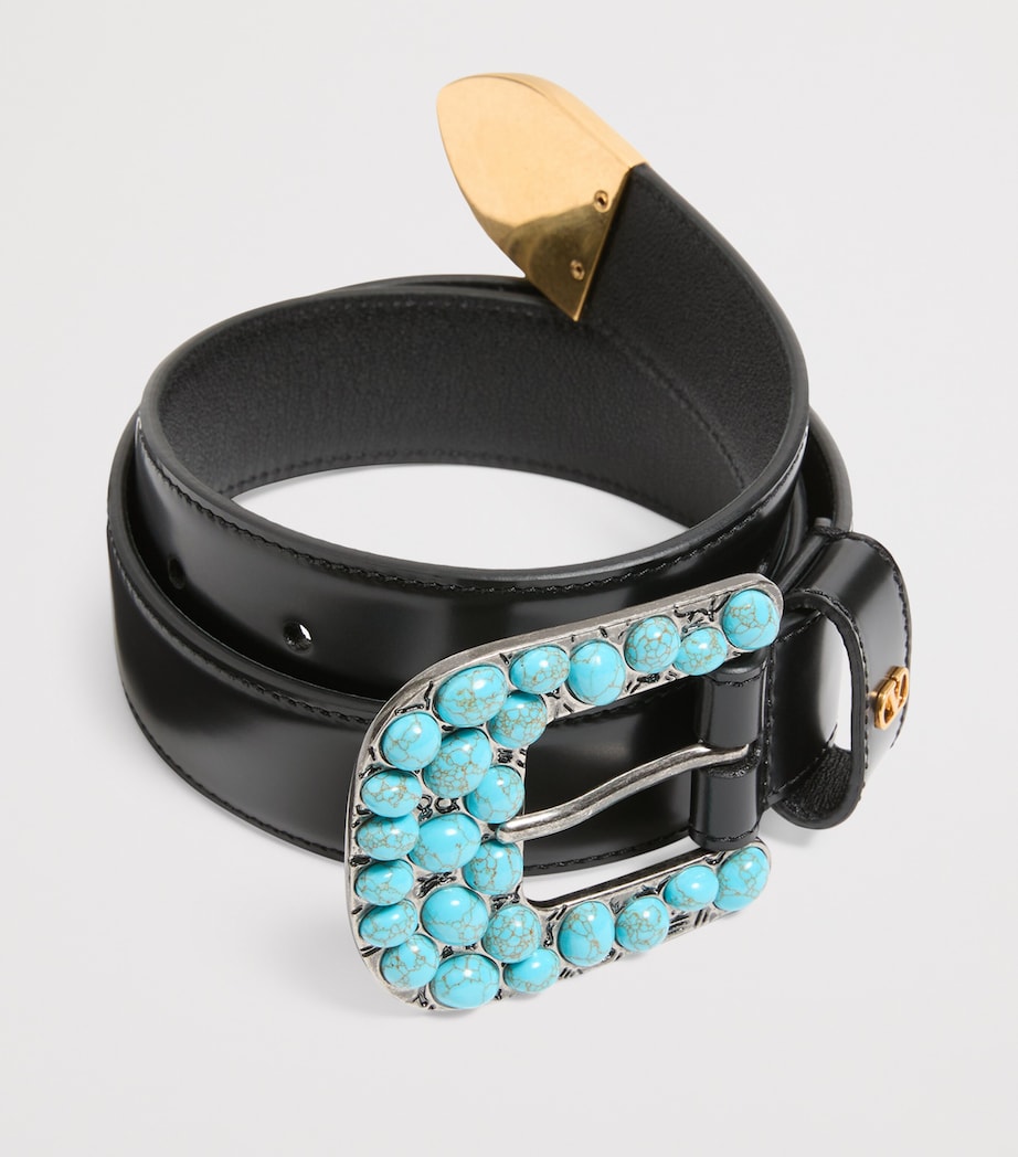 Valentino Garavani VLogo Signature Gemstone belt, UK version