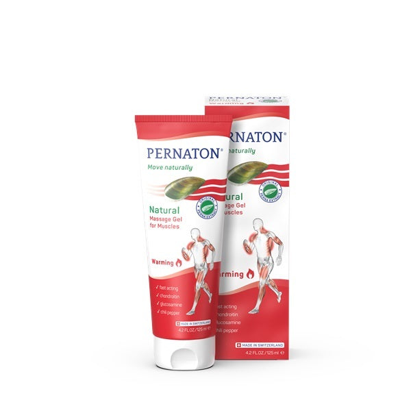 Pernaton natural warming gel muscle massage 125ml, UK version