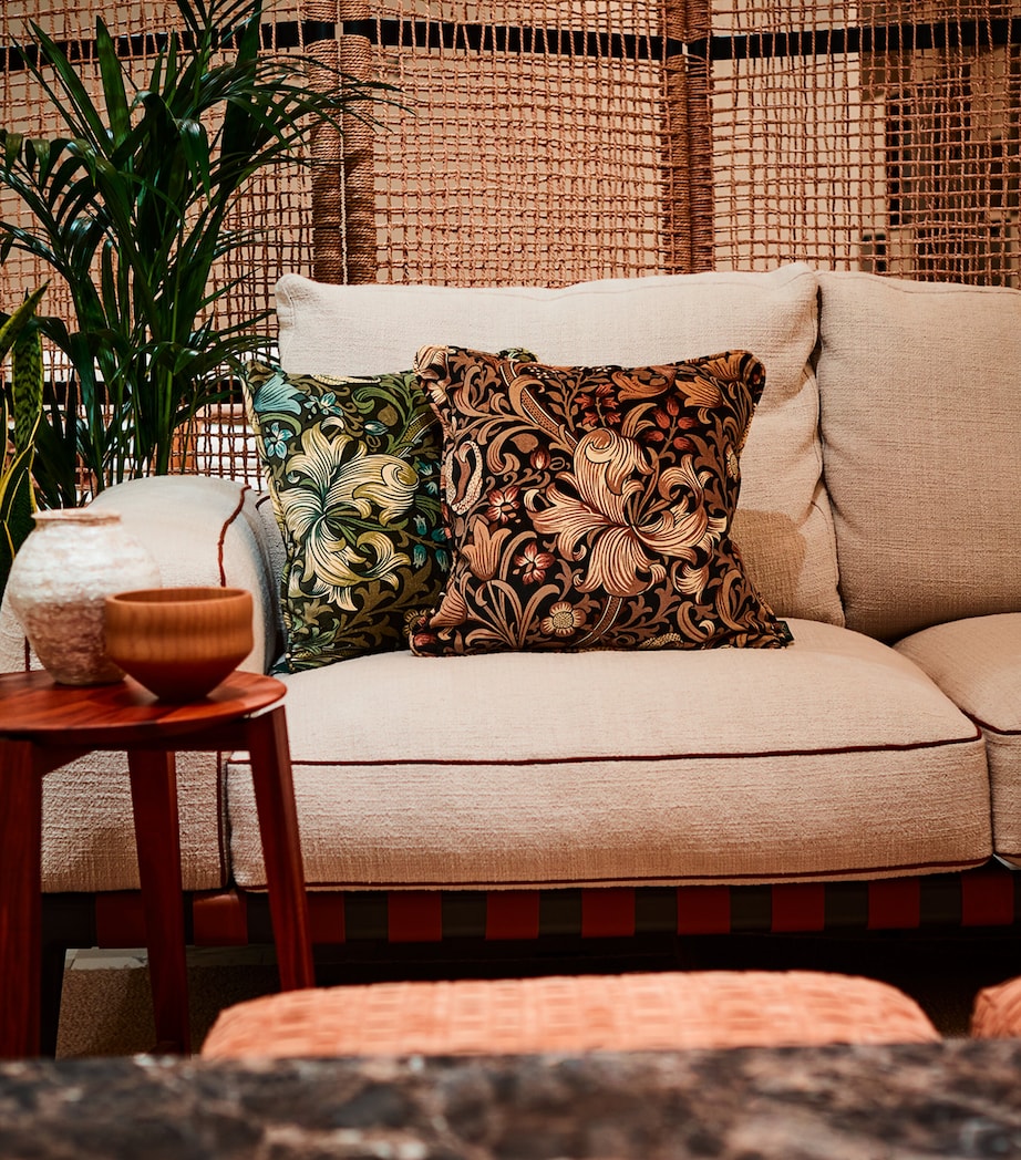 House Of Hackney Velvet Golden Lily cushion 40cm x 40cm, UK version