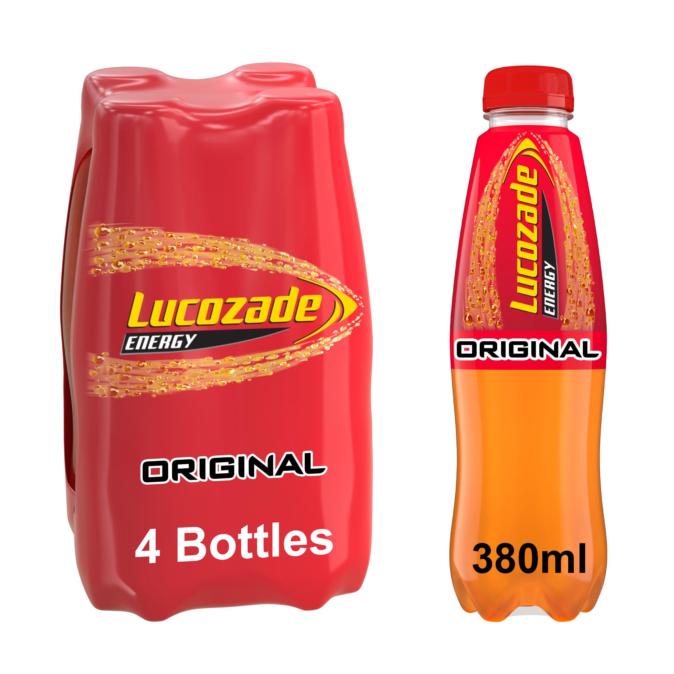 Lucozade Energy Drink Original 4x380ml All Sainsburys   