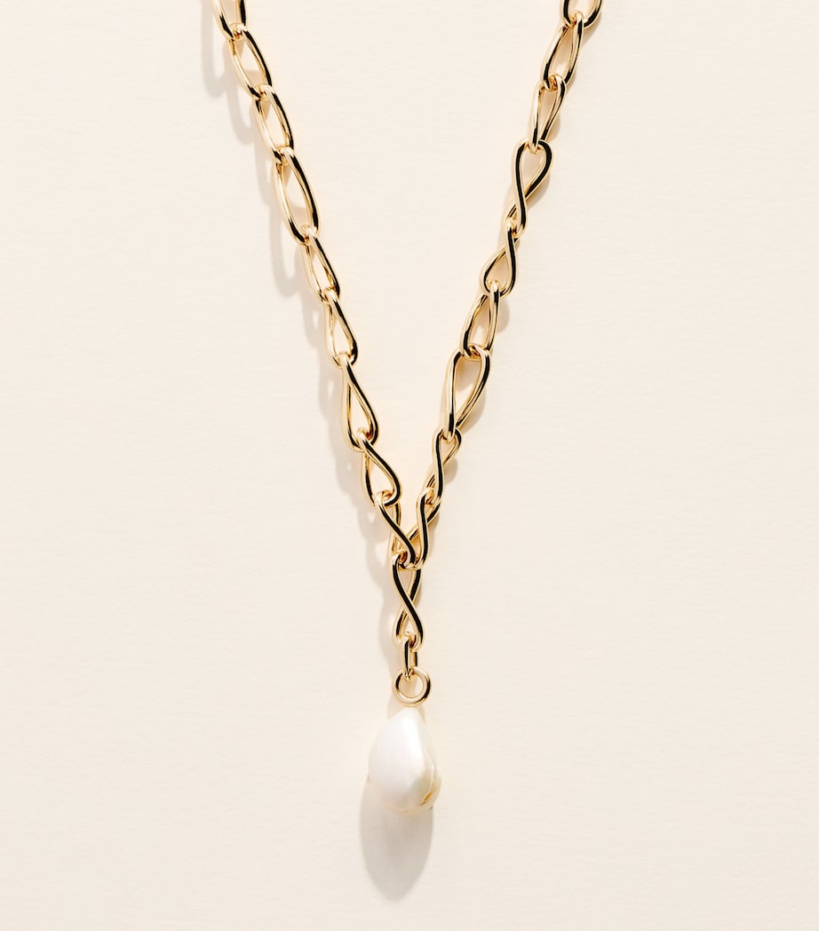 Astrid & Miyu gold-plated pearl necklace - British product