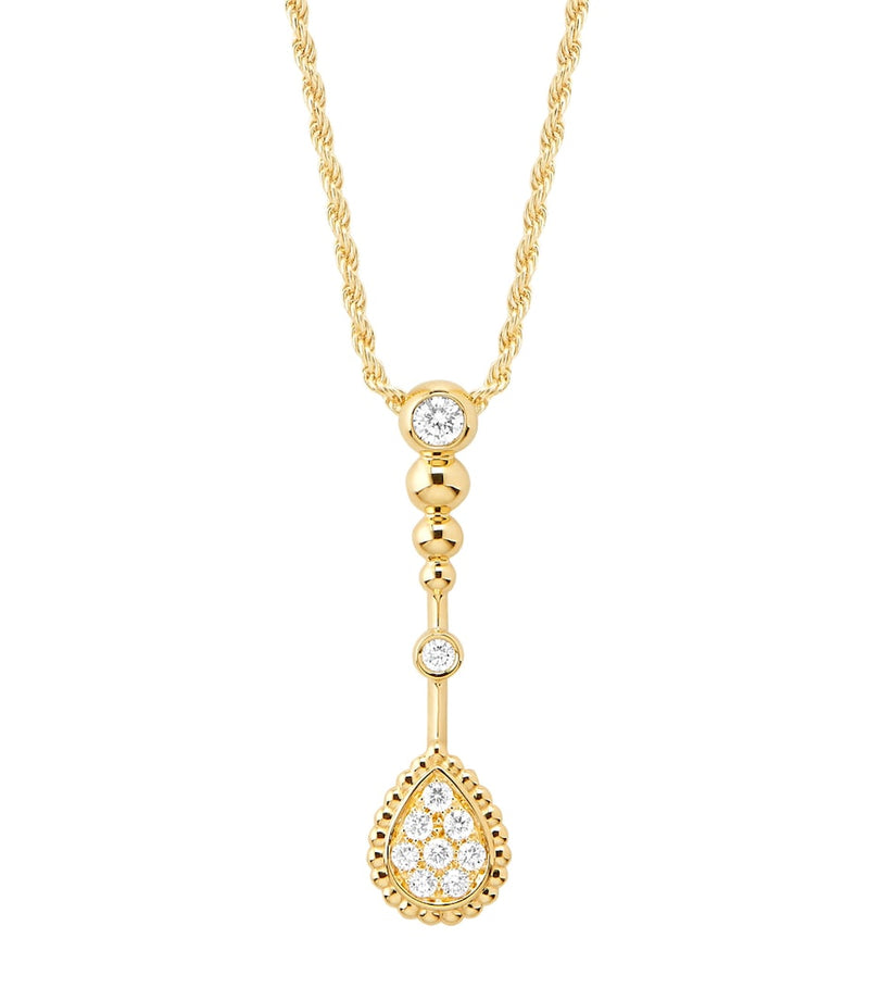 Boucheron Serpent Bohème yellow gold diamond necklace (British brand)