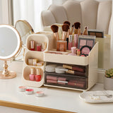 Livingandhome cream cosmetic organiser with drawers, imported from the UK