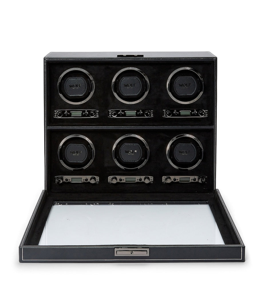 WOLF British Racing 6-piece watch winder (British brand)