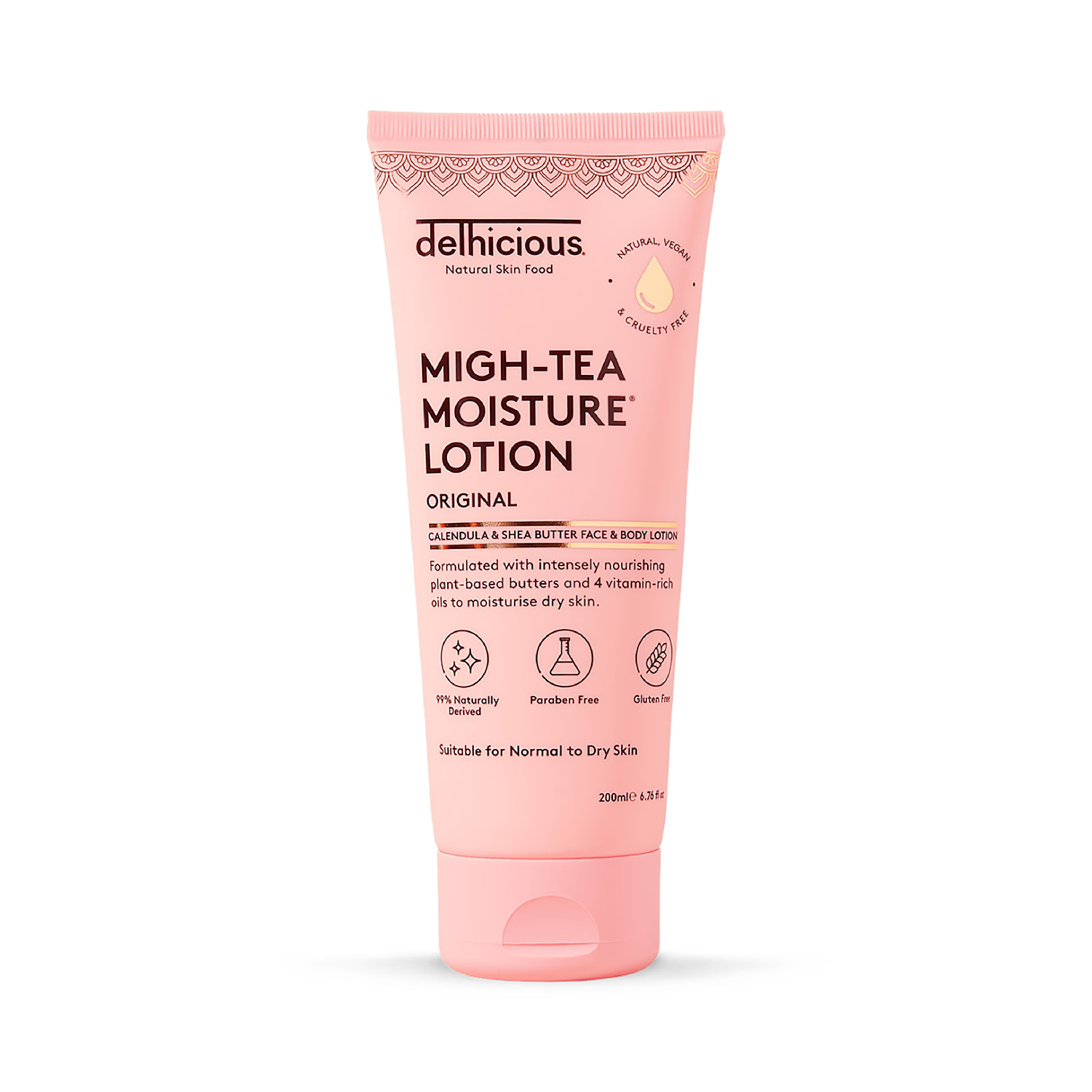 Delhicious Migh-Tea Moisture Lotion, imported from the UK