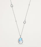 Boodles Motherhood necklace with aquamarine moonstone and diamonds (British brand)