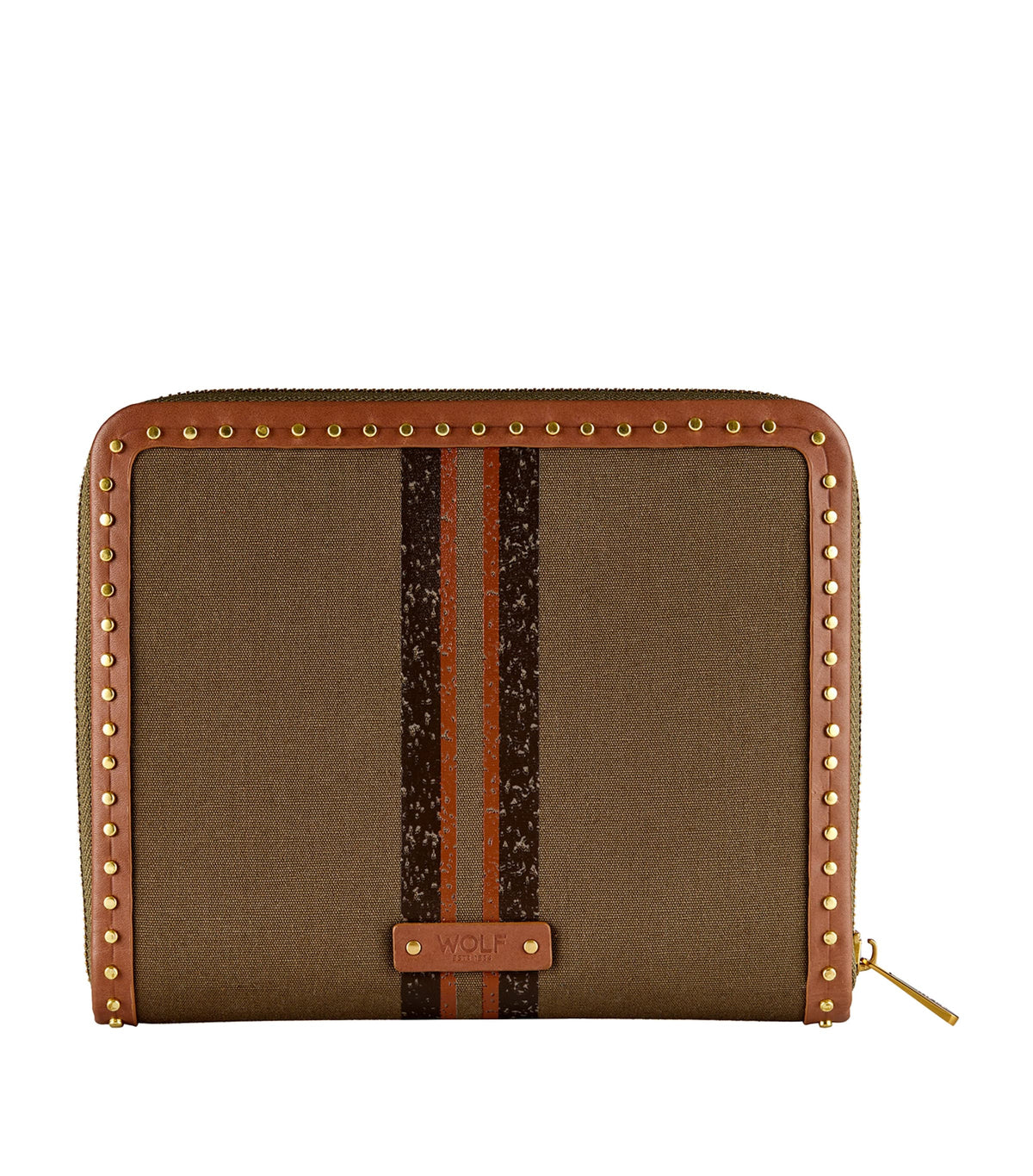 WOLF Ida travel zip jewellery portfolio case (British brand)