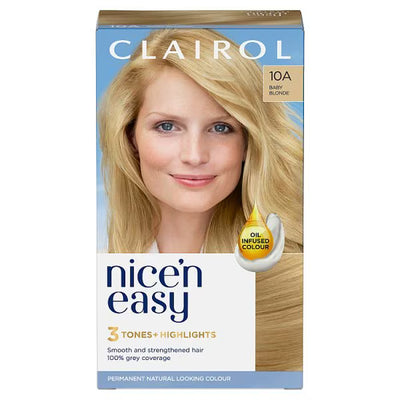 Superdrug Clairol Nice'N Easy 10A Baby Blonde Coloration- Acheter en ligne chez McGrocer