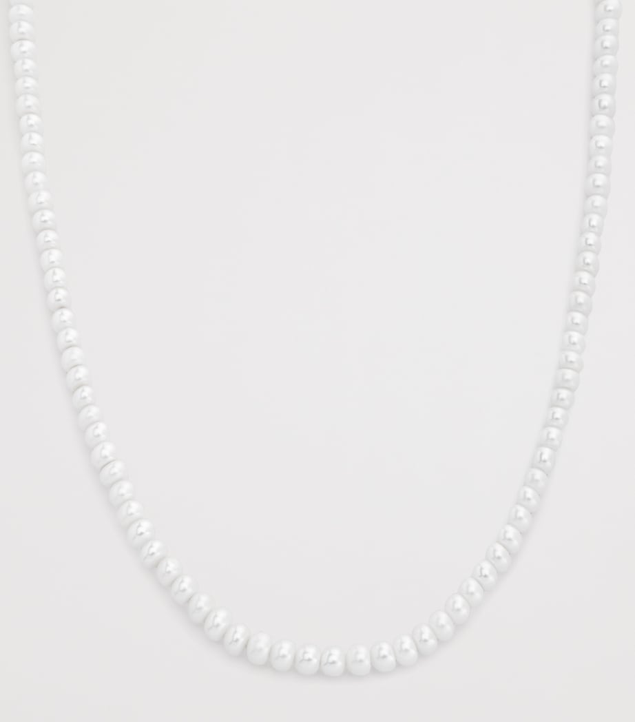 Monica Vinader Nomade necklace in gold vermeil and pearls (British brand)