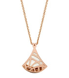 Bvlgari Divas' Dream rose gold diamond mother-of-pearl necklace, UK version