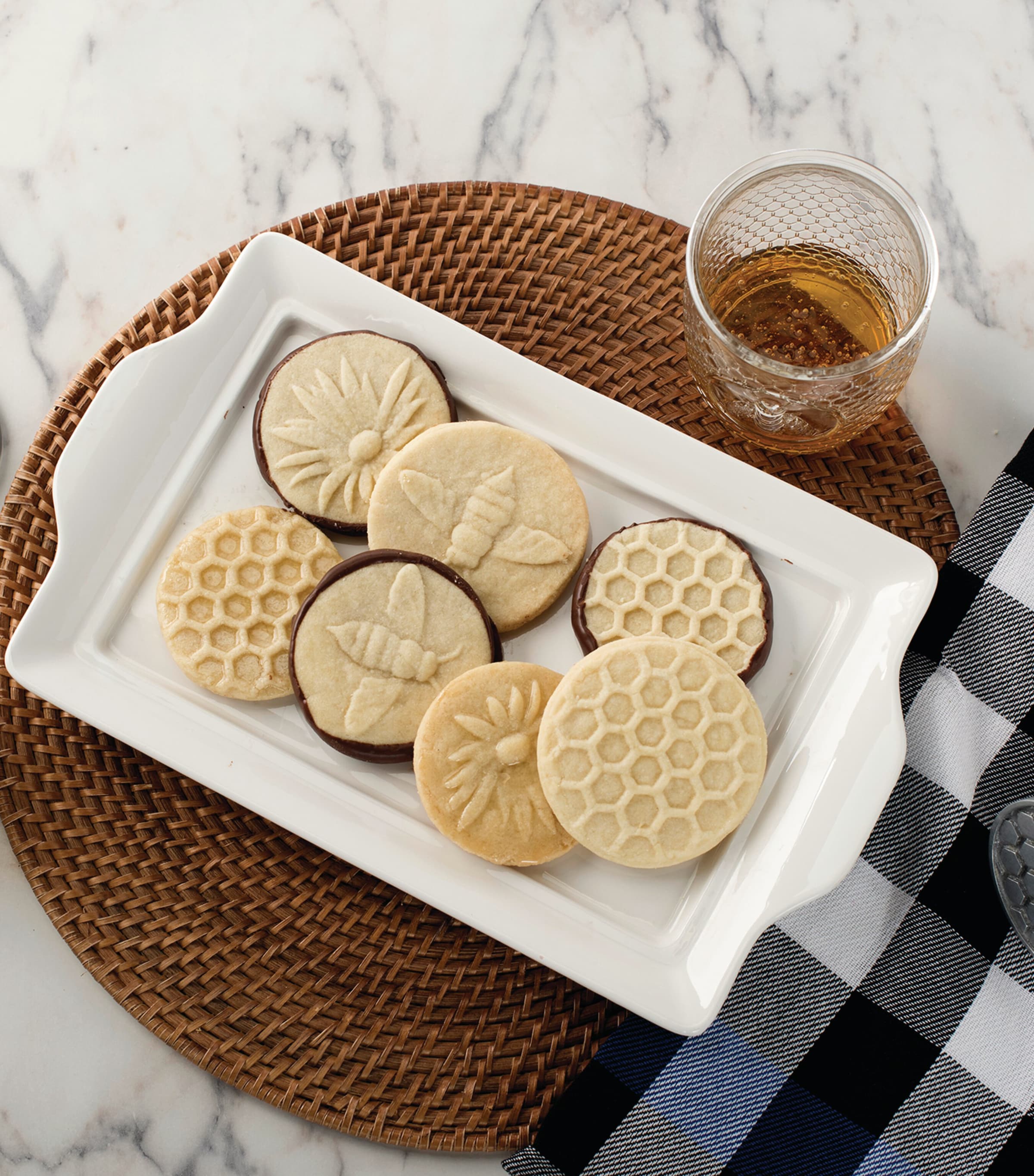 Nordic Ware Honey Bee cookie stamps set of 3, imported from the UK