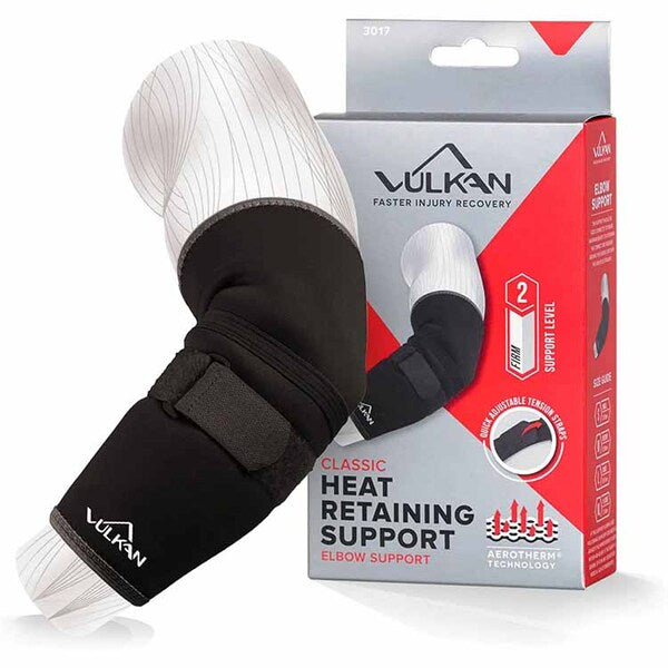 Vulkan neoprene elbow support with adjustable strap (British brand)