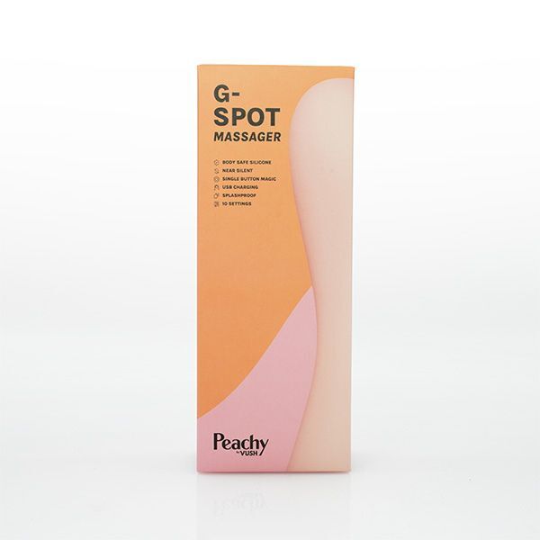 Vush Peachy G-Spot Massager body-safe silicone, imported from the UK