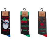 Mens Cotton Rich Novelty Festive Socks (Pack Of 3) (UK 6-11) GOODS Superdrug   