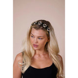 SVNX embellished crystal headband in black - British product