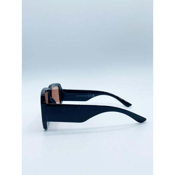 SVNX oversized square frame sunglasses with orange lenses, UK version